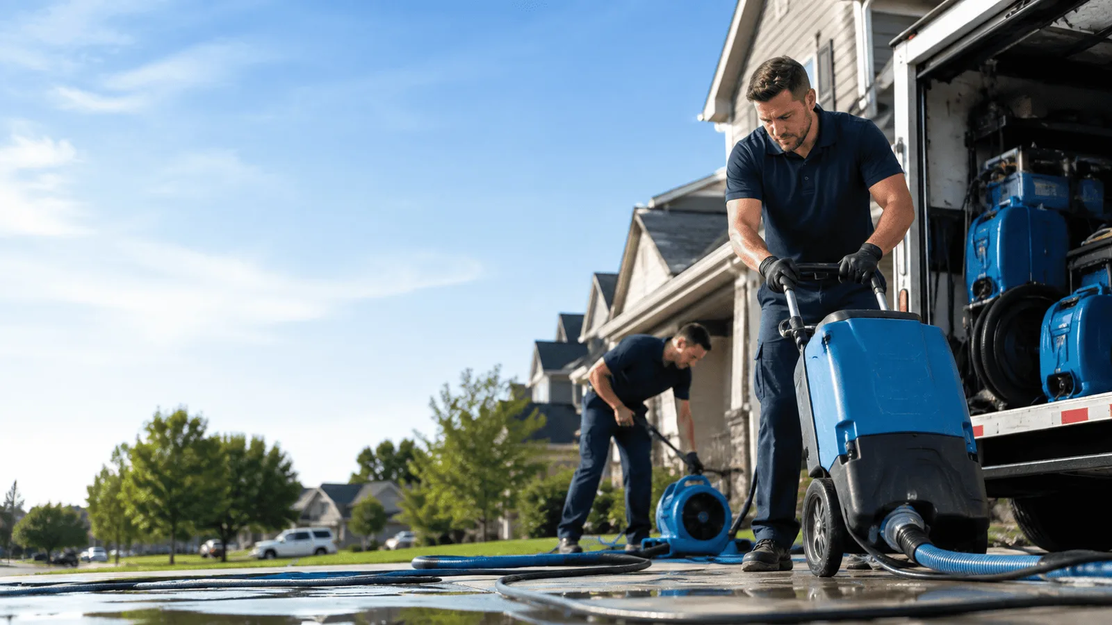 Dehumidification being performed in Tarpon Springs, FL